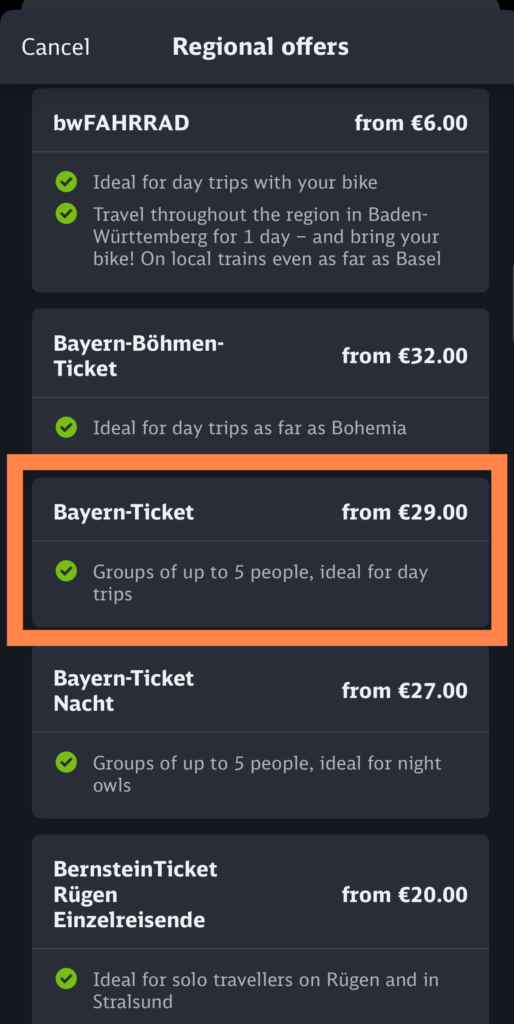 拜揚邦票Bayern Ticket全攻略2024：購買方法、適用列車｜巴伐利亞交通攻略